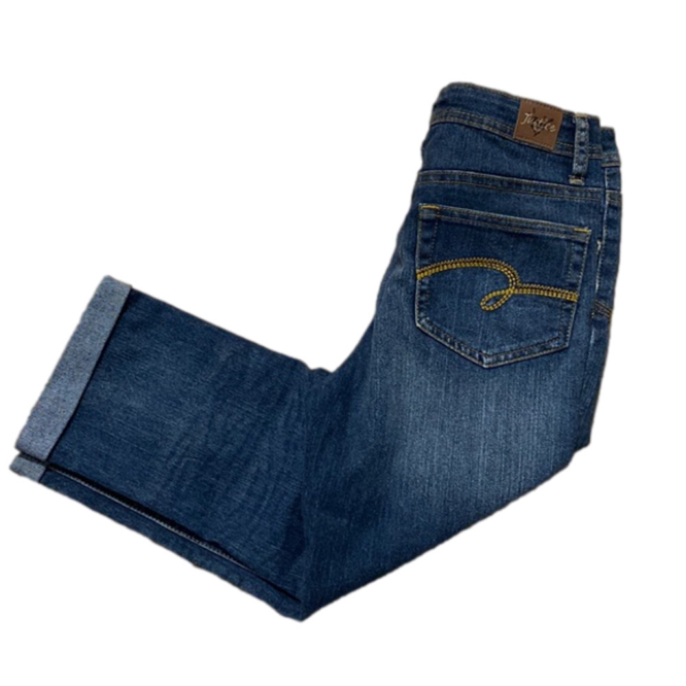 JUSTICE Jeans Women's Straight Leg Blue Jeans (Size 10.5)  NWT